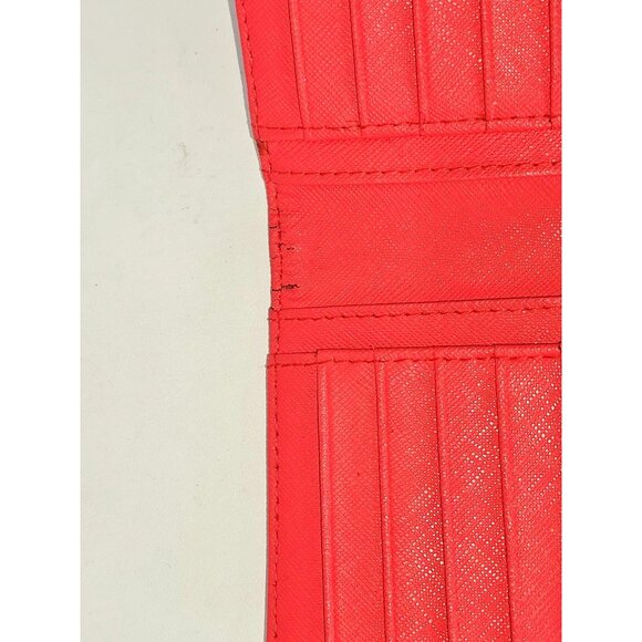 Kate Spade Women's Geranium Saffiano Leather Wallet Newbury Lane Stacy 292 - Picture 7 of 12